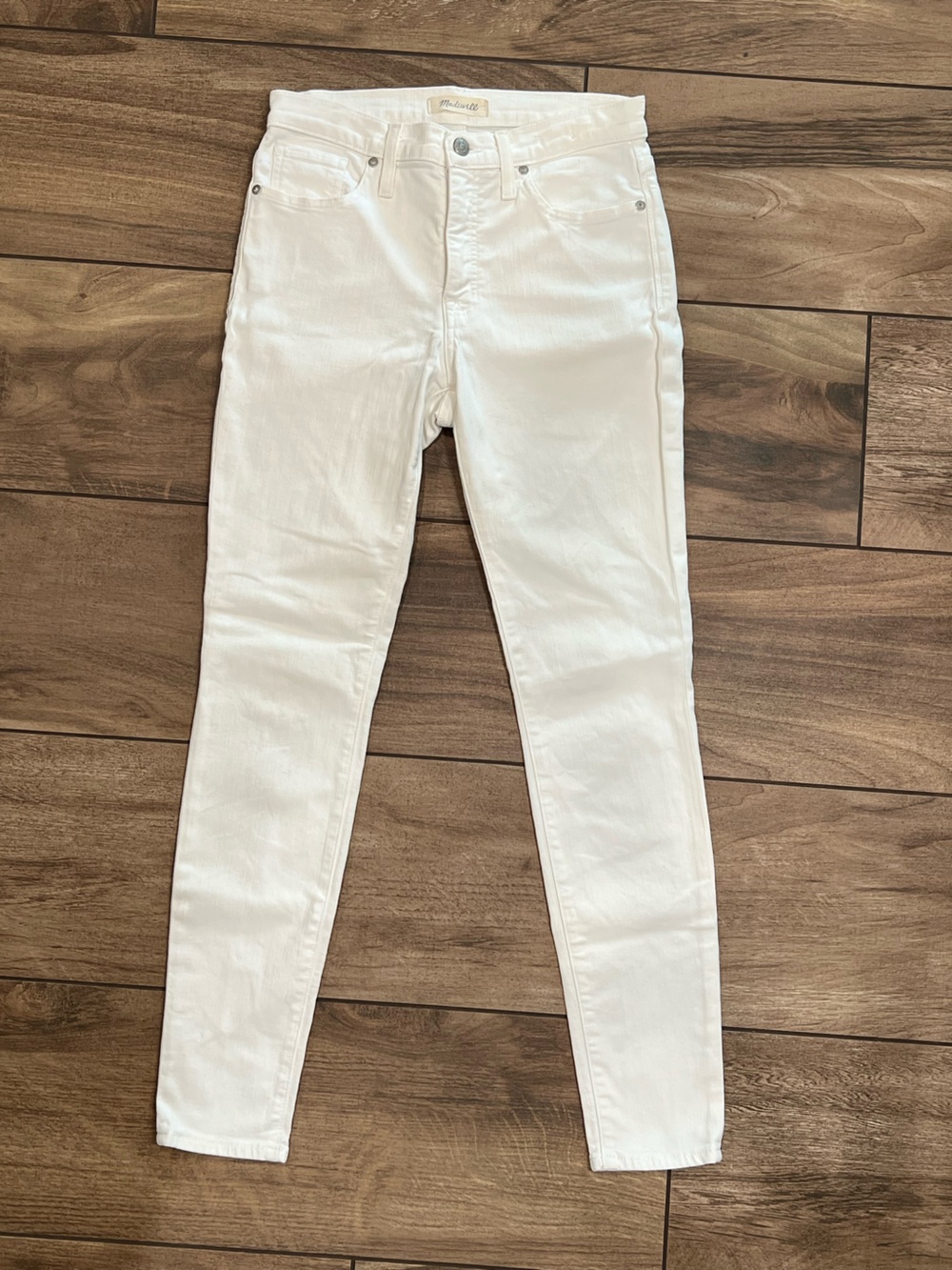 Madewell | 9” High-Rise Skinny Jeans in Ivory-White